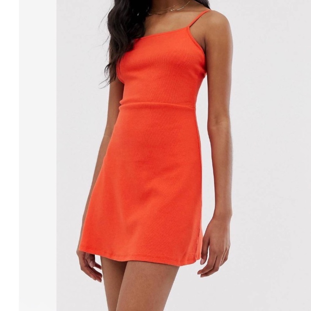 🍑 asos casual ribbed dress low back